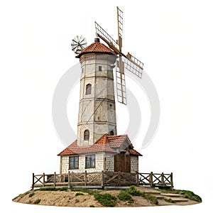 Ash isolated on white background