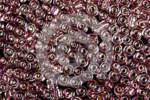 Rocaille transparent glass beads photo