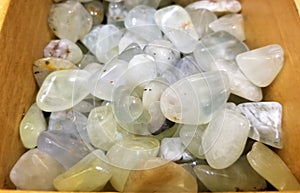 A pile of beautiful Prehnite Australia natural stones