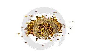 Pile of bee pollen isolated.