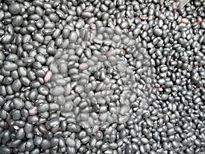 Pile of black beans for background