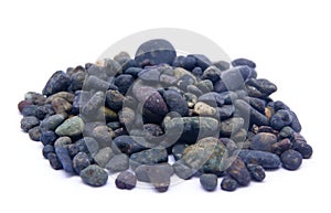 Pile of black stones