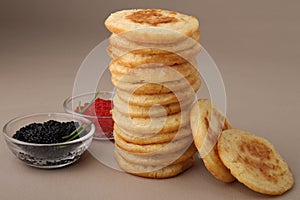 Pile of blini