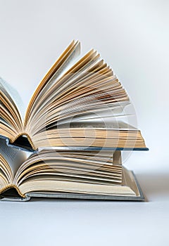 Pile of Books Stacked on Top of Each Other