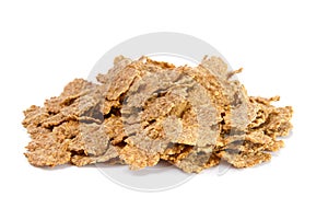 Pile of bran flakes