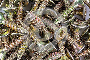 pile of brass screws