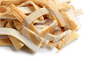 Pile of bread crusts