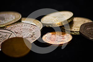 Pile of British Coins