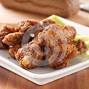 pile of buffalo with celery