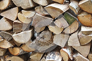 A pile of burning wood