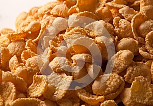 Pile of caramel cornflakes