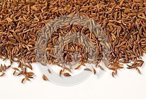 Pile of caraway seeds