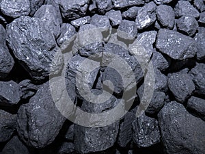 Macro view of carbon stones forming a nice background photo