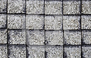 Pile of cement brick block