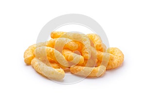 pile of cheese puffs