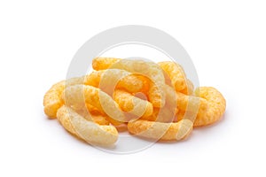 pile of cheese puffs photo