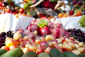 Pile of Cherries outside