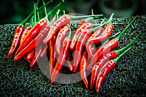 Pile of chilli background
