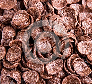 Pile of chocolate flakes