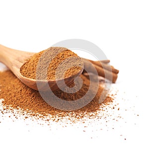 Pile of cinnamon powder