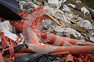 Pile of Construction Rubbish on a Development Site