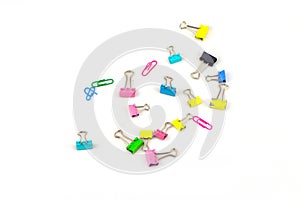 A pile of color clip