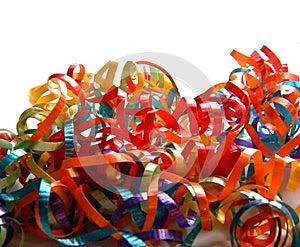 Pile of Colored Curling Ribbons