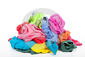 Pile of colorful clothes