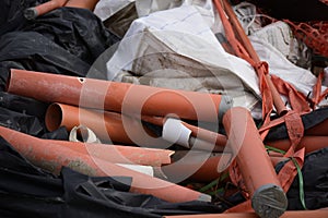 Pile of Construction Rubbish on a Development Site