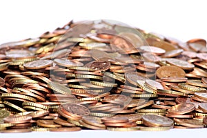 Pile of copper coins