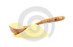 Pile of corn flour isolated