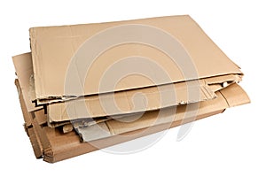 Pile of corrugated cardboard