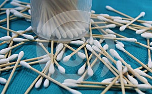 Pile of cotton ear buds