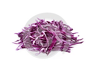 Pile of cut red cabbage