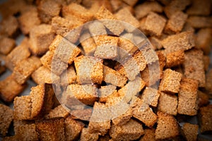 a pile of deep fried salted breadcrumbs, indoor macro still