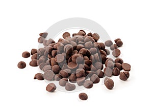 Pile of delicious dark chocolate chips
