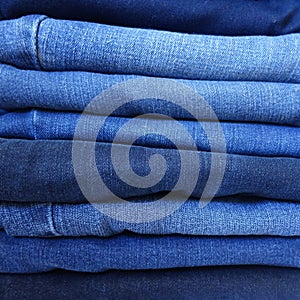 Pile of Denim Jeans - Various Washes
