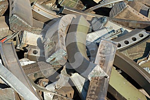Pile of discarded metal