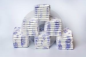 Pile of disposable diapers