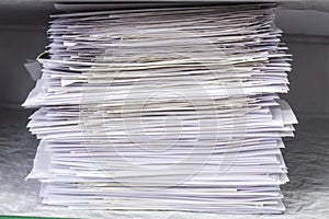 Pile of documents papers