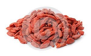 Pile of dried goji berries