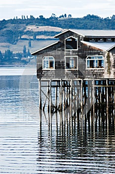Pile-dwelling of Castro, Chiloe Chile