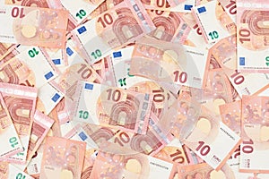 Pile of euro banknotes as wallpaper