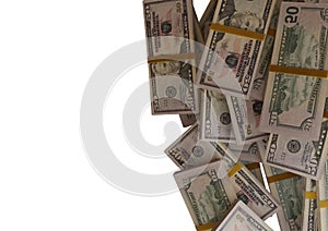 Pile of fifty United States Dollar Bill