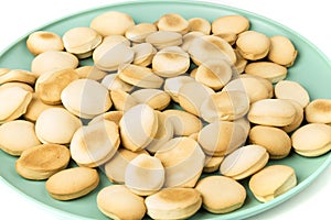 Pile of filipino phillipino plain crunchy traditional paborita crackers