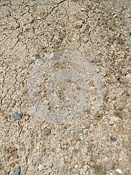 A Pile of Fill Dirt Soil With Cracks.