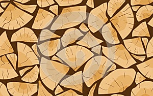 Pile of firewood pattern