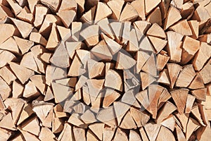 Pile Firewood Texture used as Background
