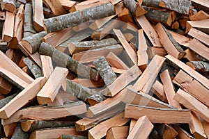 Pile of the firewoods
