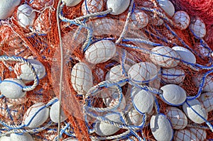 Pile of fishing nets